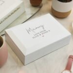 Personalised Name & Message Heart Motif White Wooden Jewellery Box - Image 6