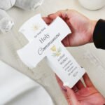Personalised Any Message 'First Holy Communion' Wooden Cross Ornament - Image 2
