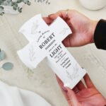 Personalised Any Message 'In Loving Memory' Wooden Cross Ornament - Image 2