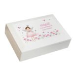 Personalised Children's Fairy Princess Design White Wooden Jewellery Box - Image 5