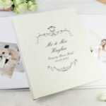 Personalised Any Message Black Ornate Swirl Design Traditional Photo Album - Image 2