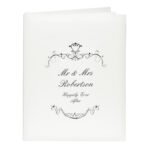 Personalised Any Message Black Ornate Swirl Design Traditional Photo Album - Image 5