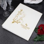 Personalised Gold Butterfly Swirl Design Traditional Photo Album