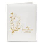 Personalised Gold Butterfly Swirl Design Traditional Photo Album - Image 3
