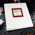 Personalised Red Square Design Traditional Photo Album