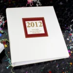 Personalised Red Square Design Traditional Photo Album