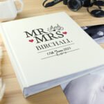 Personalised 'Mr And Mrs' Hearts Motif Traditional Photo Album - Image 4