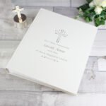 Personalised Silver Cross Motif Traditional Photo Album
