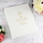 Personalised Any Message Gold Cross Design Traditional Photo Album - Image 2
