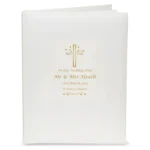 Personalised Any Message Gold Cross Motif Traditional Photo Album - Image 4