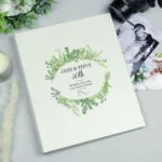 Personalised Any Message Fresh Botanical Design Traditional Photo Album