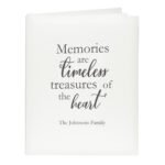 Personalised 'Memories Are Timeless Treasures of The Heart' Traditional Photo Album - Image 5