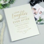 Personalised 'Love, Laughter and Happily Ever After' Wedding Traditional Photo Album - Image 4