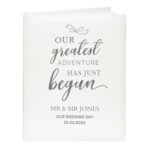 Personalised 'Our Greatest Adventure Has Just Begun' Traditional Photo Album - Image 5