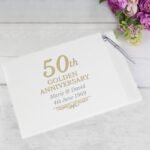 Personalised '50th Golden Anniversary' Hardback Guest Book & Pen - Image 2