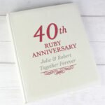 Personalised '40th Ruby Anniversary' Traditional Photo Album