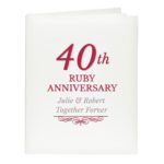Personalised '40th Ruby Anniversary' Traditional Photo Album - Image 5
