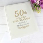 Personalised '50th Golden Anniversary' Traditional Photo Album