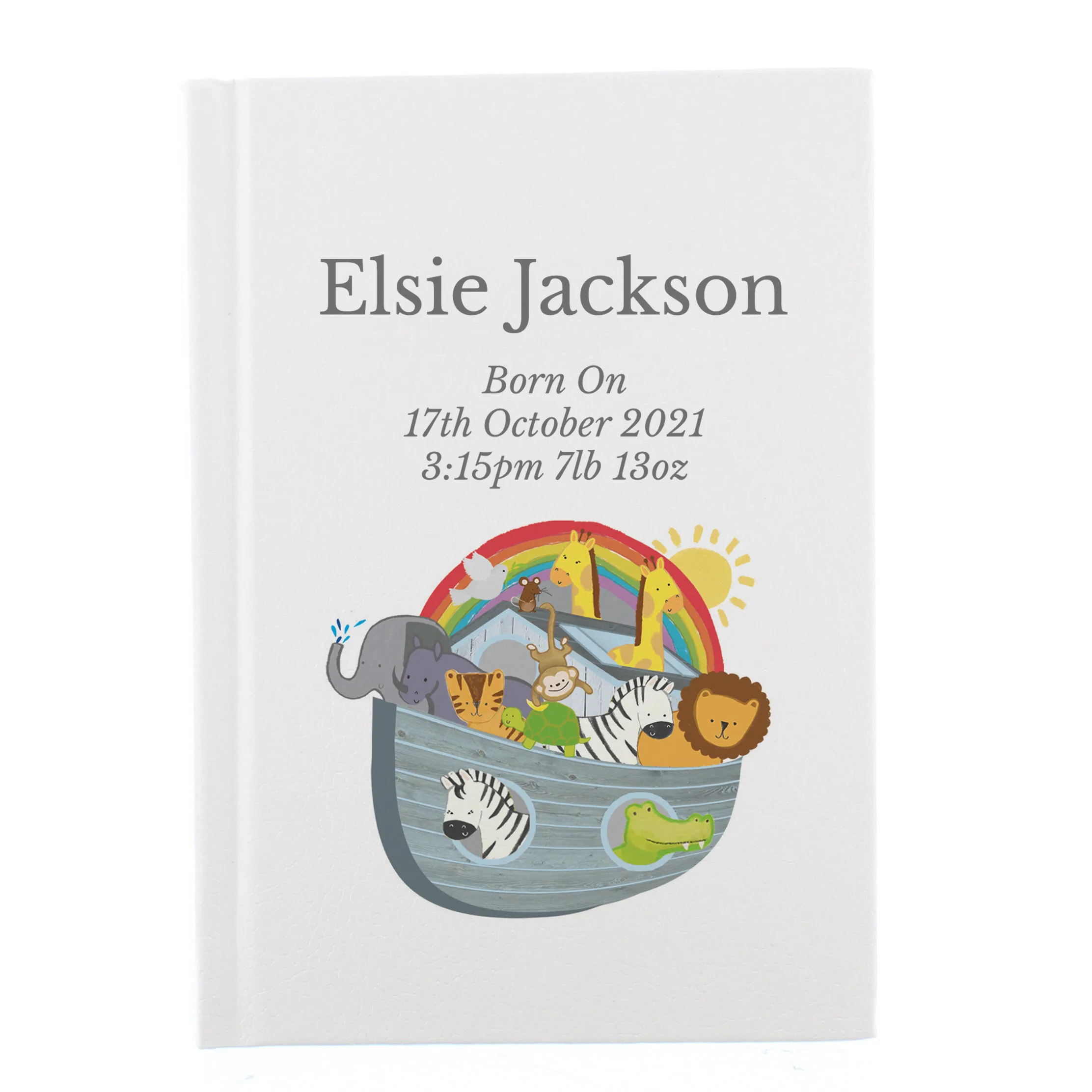 Personalised Noah's Ark Design Leatherette Eco-Friendly Holy Bible - Image 5