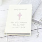 Personalised Pink Cross Design Eco-Friendly Holy Bible - Image 3