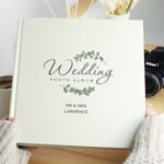Personalised Botanical Design Square Wedding Photo Album - Image 3