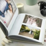 Personalised Gold Heart Motif Couples Square 6x4 Photo Album - Image 6