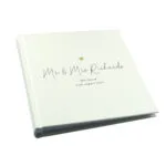 Personalised Gold Heart Motif Couples Square 6x4 Photo Album - Image 7