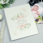 Personalised Any Message Floral Design Traditional Photo Album