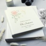 Personalised Any Message Floral Design Square Photo Album - Image 7