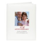 Personalised '40th Anniversary' Photo Upload Traditional Photo Album - Image 5