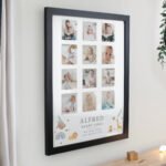 Personalised New Baby Animals Design Multi Photo Black Frame - Image 4