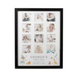 Personalised New Baby Animals Design Multi Photo Black Frame - Image 6