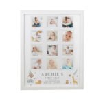 Personalised New Baby Animals Design Multi Photo White Frame - Image 6