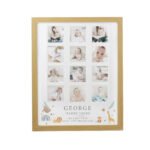 Personalised New Baby Animals Design Multi Photo Oak Frame - Image 6