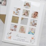 Personalised New Baby Woodland Animals Design Multi Photo White Frame - Image 2