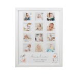 Personalised New Baby Woodland Animals Design Multi Photo White Frame - Image 6