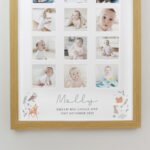 Personalised New Baby Woodland Animals Design Multi Photo Oak Frame - Image 2
