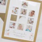 Personalised New Baby Woodland Animals Design Multi Photo Oak Frame - Image 5