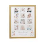 Personalised New Baby Woodland Animals Design Multi Photo Oak Frame - Image 6