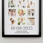 Personalised Special Date Multi Photo Design Black Frame - Image 2