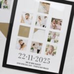 Personalised Special Date Multi Photo Design Black Frame - Image 3