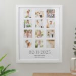 Personalised Special Date Multi Photo Design White Frame