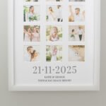 Personalised Special Date Multi Photo Design White Frame - Image 3