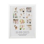 Personalised Special Date Multi Photo Design White Frame - Image 5