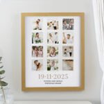 Personalised Special Date Multi Photo Design Oak Frame