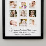 Personalised 'Grandchildren Bring Our Hearts Joy' Multi Photo Black Frame - Image 3