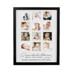 Personalised 'Grandchildren Bring Our Hearts Joy' Multi Photo Black Frame - Image 4