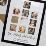 Personalised Any Message Multi Photo Design Black Frame - Image 2
