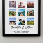 Personalised Any Message Multi Photo Design Black Frame - Image 3