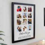 Personalised Any Message Multi Photo Design Black Frame - Image 5